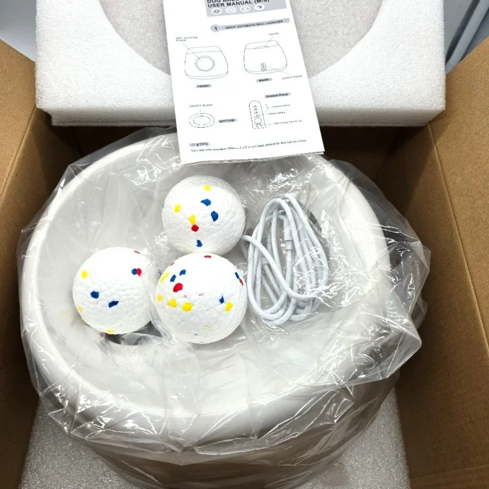 RERBIO Dog‎ Ball Thrower for Small Dogs, Indoor Outdoor Launcher Toy